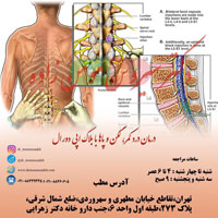 درمان درد کمر، لگن و پاها با بلاک اپی دورال (Epidural) نخاع کمری